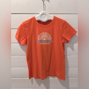 Life is Good Orange T-Shirt – Size S🧡